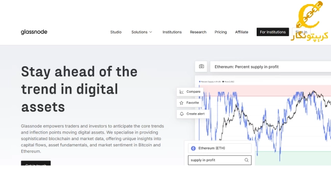 Glassnode یکی از بهترین سایت‌های تحلیل آنچین