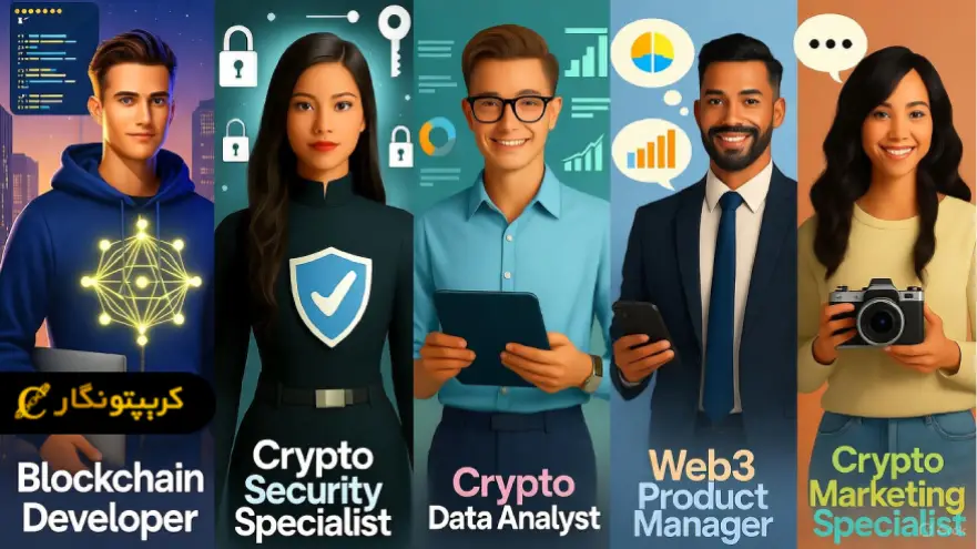 ۵ شغل پردرآمد کریپتو در سال ۲۰۲۵ ۵ شغل پردرآمد کریپتو در سال ۲۰۲۵