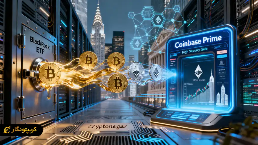 راز انتقال بیت کوین و اتریوم بلک راک به کوین بیس فاش شد!