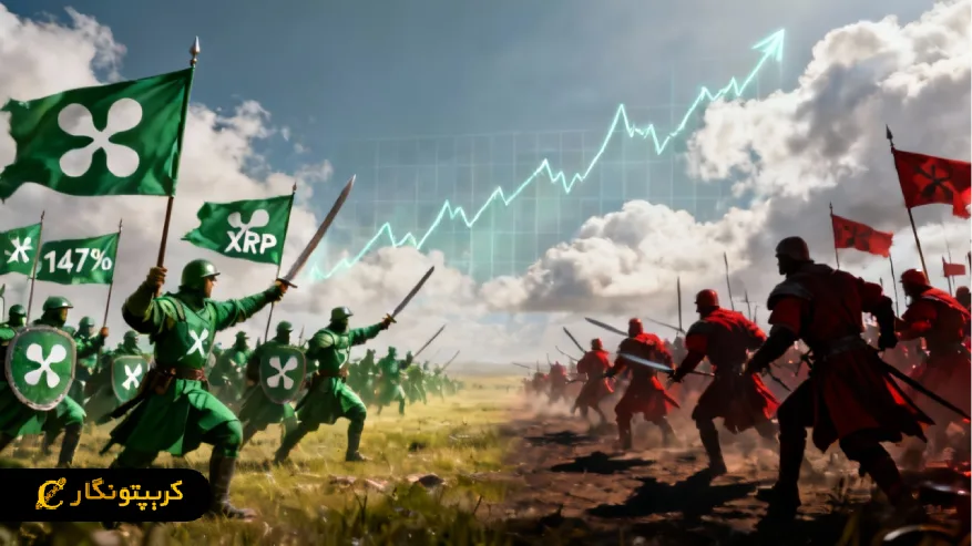 تحلیل ریپل ۱۷ آبان ۱۴۰۴؛ افزایش ۱۴۷٪ حجم معاملات