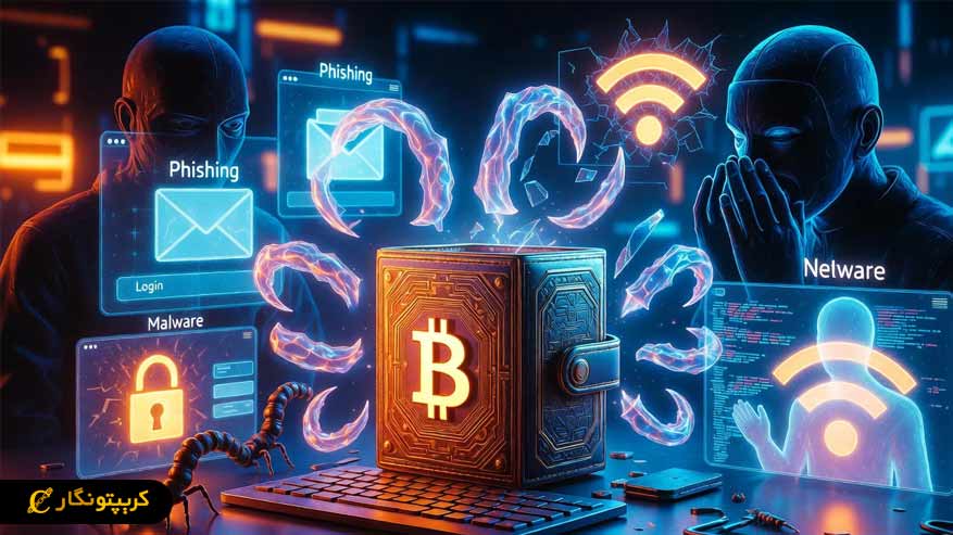 انواع تهدیدات و روش های هک کیف پول