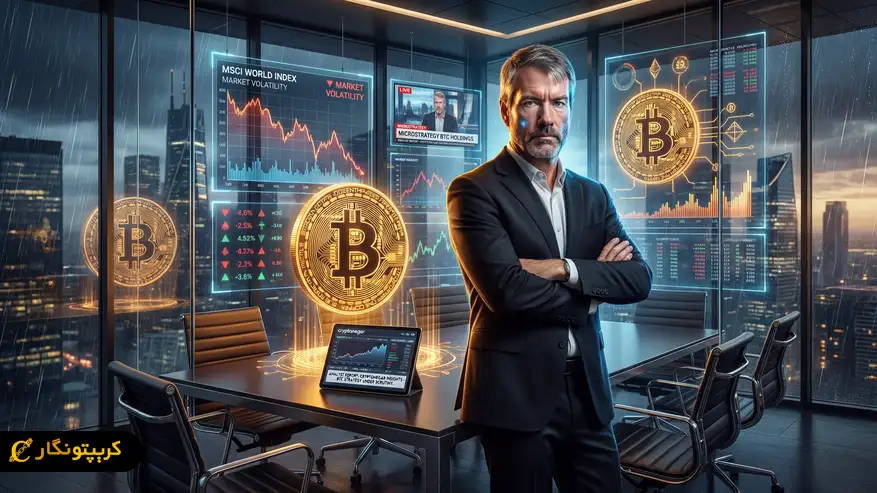 تداوم استراتژی بیت کوین مایکل سیلور زیر سایه فشار  MSCI