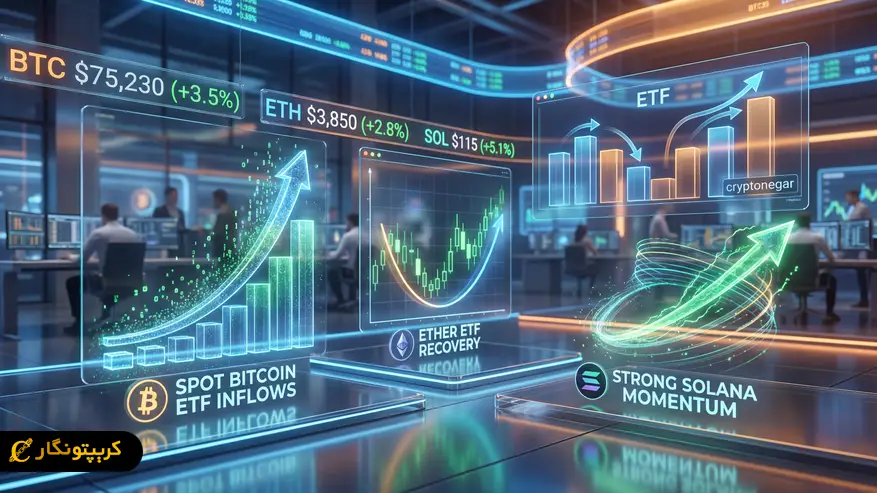 جهش ورود سرمایه ETF های بیت کوین در اوج نوسانات بازار