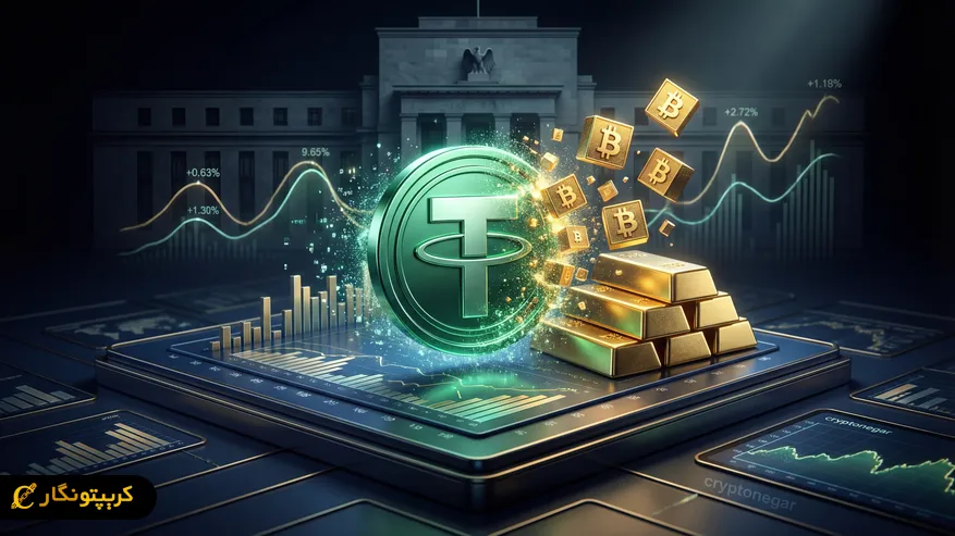 استراتژی جدید تتر؛ شرط بندی بزرگ روی بیت کوین و طلا