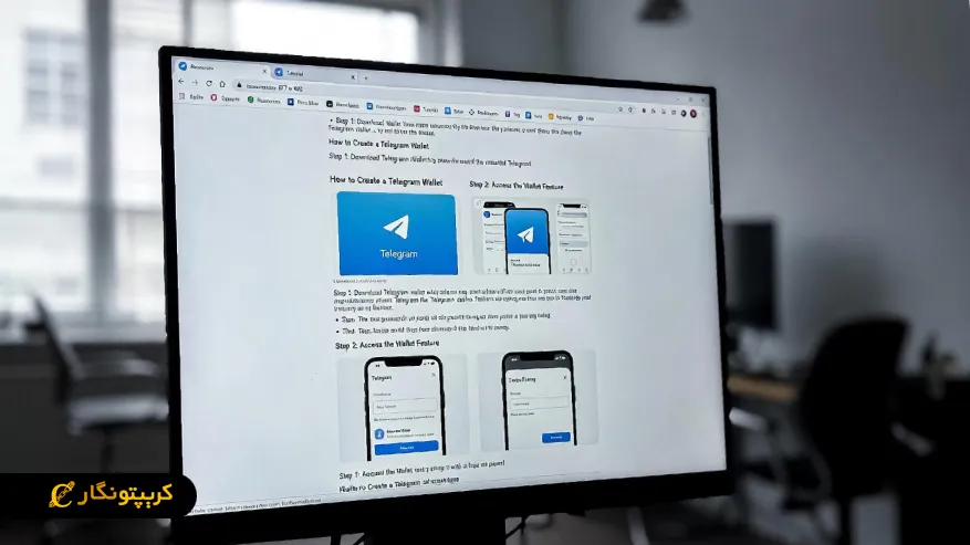 آموزش تصویری ساخت و استفاده از ولت تلگرام (راهنمای قدم به قدم) آموزش ارسال و دریافت ارز دیجیتال در ولت تلگرام