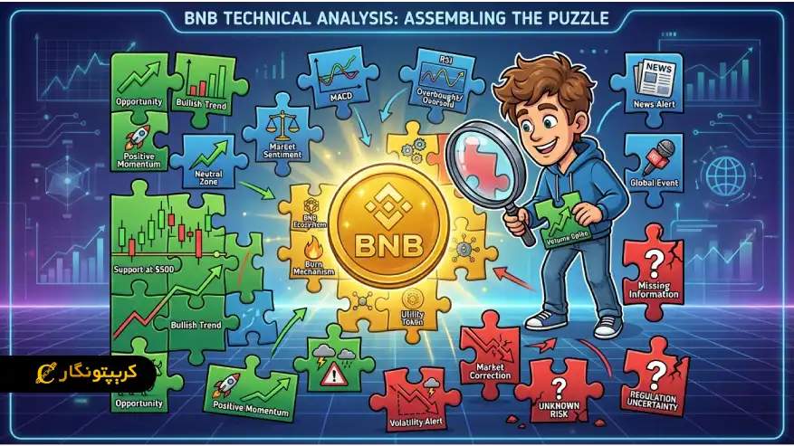 تحلیل بایننس کوین ۲۶ آذر ۱۴۰۴ | وضعیت BNB و نوسانات بازار