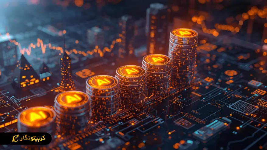 نمودار رشد و سرمایه گذاری روی انواع توکن هوش مصنوعی