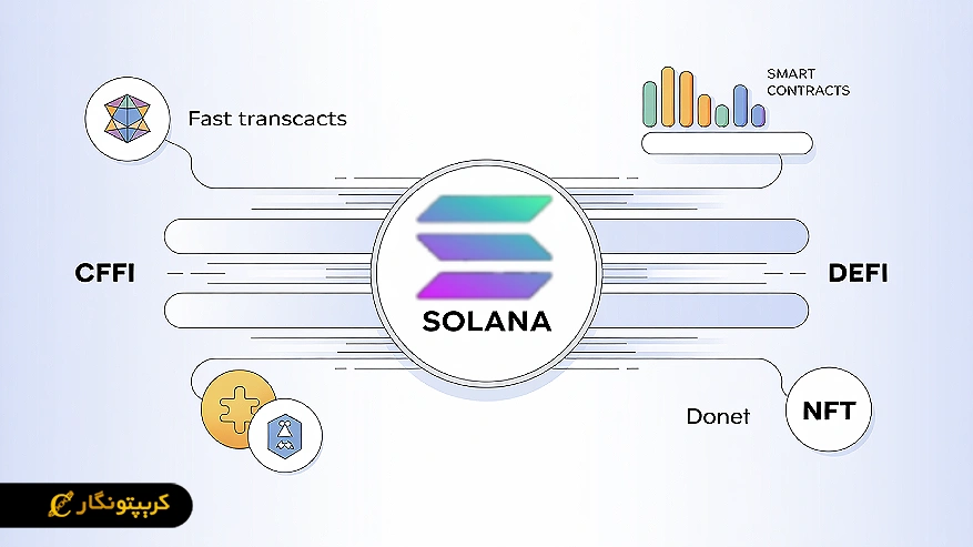 لوگو و اکوسیستم ارز دیجیتال سولانا در یک نگاه