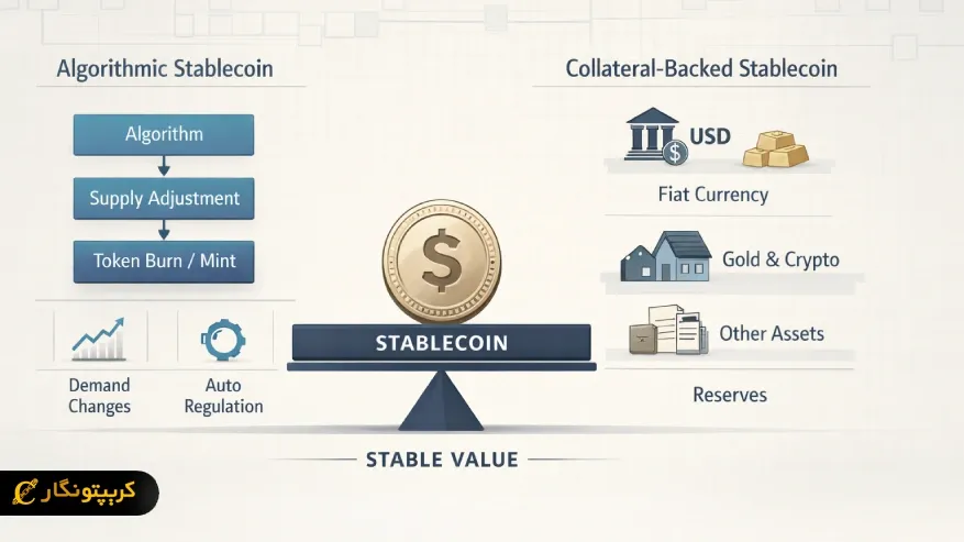 استیبل کوین های الگوریتمی و وثیقهای