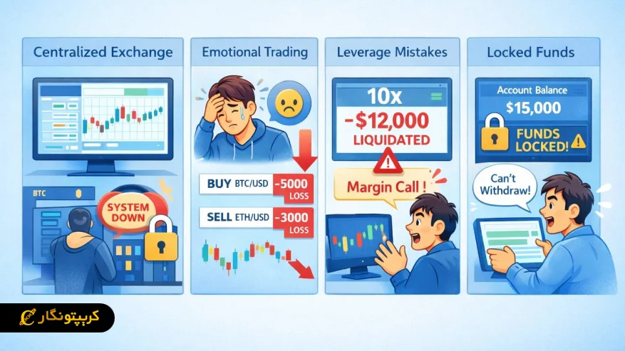 ریسک معامله در صرافی متمرکز
