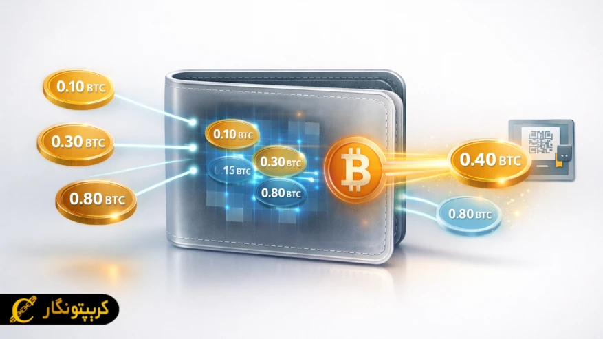 ورود و خروج بیت کوین از کیف پول