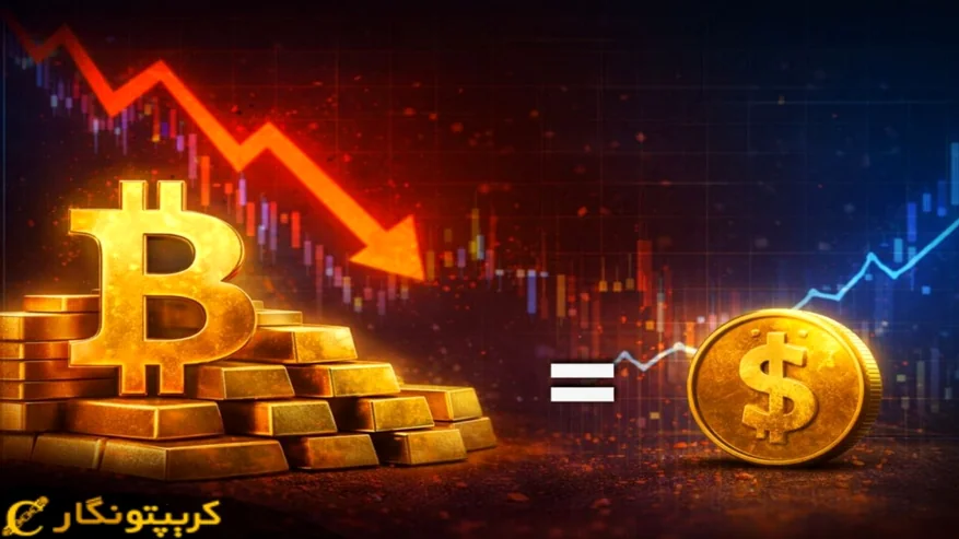 نسبت بیت کوین به طلا به کف قیمت سه ساله رسید!