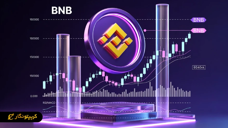 تحلیل بایننس کوین ۱۶ فروردین ۱۴۰۵ : BNB در محدوده ۵۸۰-۶۲۰ دلار؛ فرصت یا تله؟