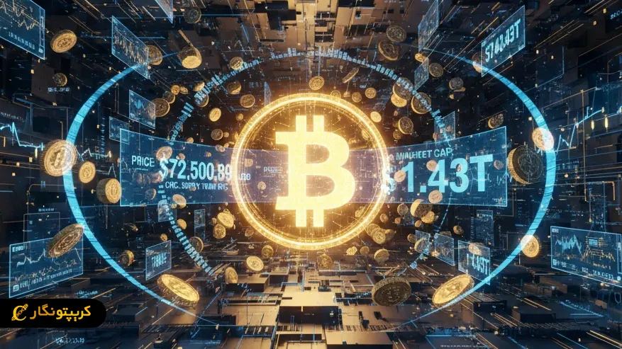 مارکت کپ بیت کوین بزرگترین مارکت کپ در بین ارزهای دیجیتال
