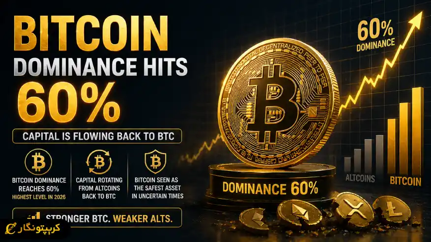 دامیننس بیت کوین به ۶۰ درصد رسید - بازگشت قدرت BTC در بازار کریپتو