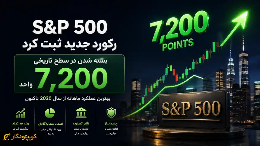 رشد S&P 500 به رکورد تاریخی رسید؛ ثبت بهترین عملکرد ماهانه از ۲۰۲۰