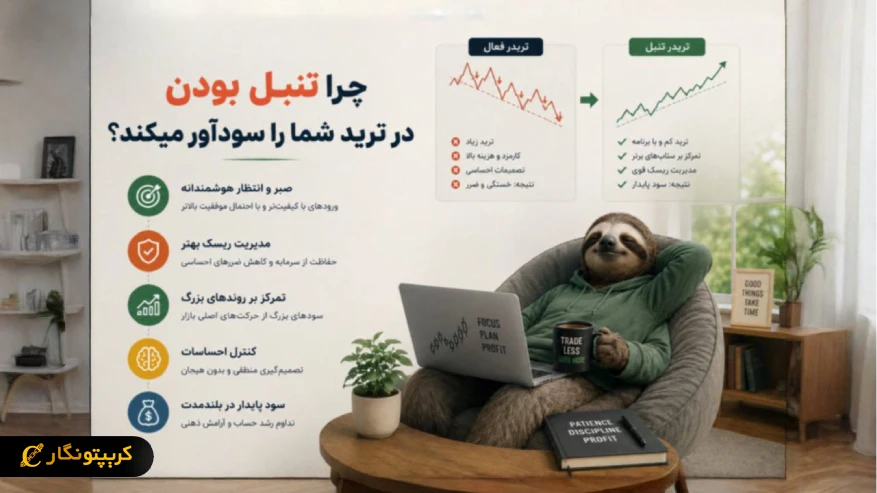 چرا تنبل بودن در ترید شما را سودآور میکند؟