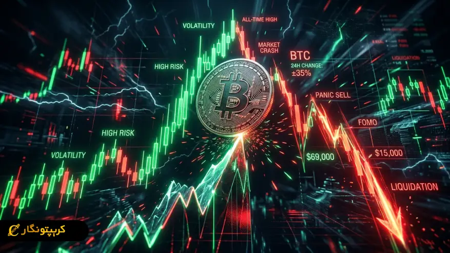 نوسانات شدید قیمت در بازار کریپتو