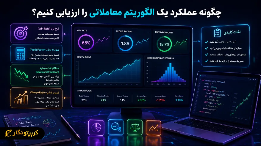 چگونه عملکرد یک الگوریتم معاملاتی را ارزیابی کنیم؟