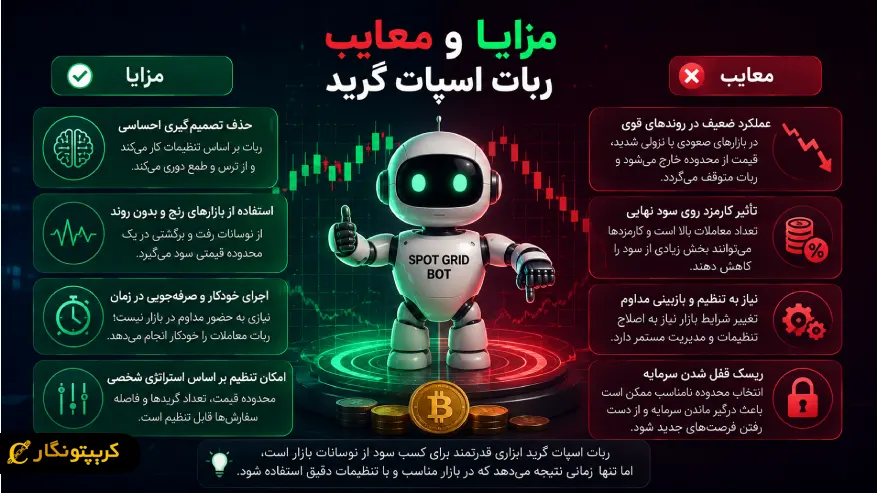 مزایا و معایب استفاده از ربات اسپات گرید