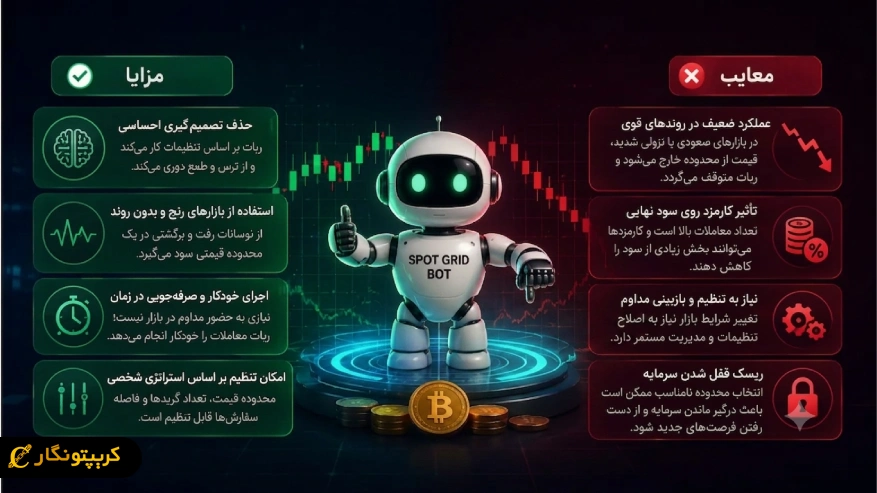مزایا و معایب ربات اسپات گرید