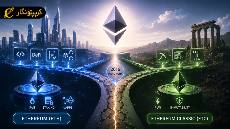 اتریوم (ETH) و اتریوم کلاسیک (ETC) چیست؟