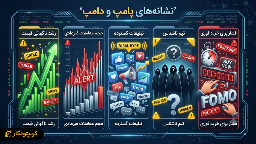 نشونه های پامپ و دامپ