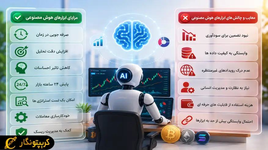 مزایا و معایب ابزارهای هوش مصنوعی برای ترید