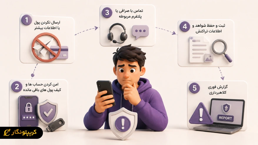 اولین اقدامات فوری بعد از کشف کلاهبرداری