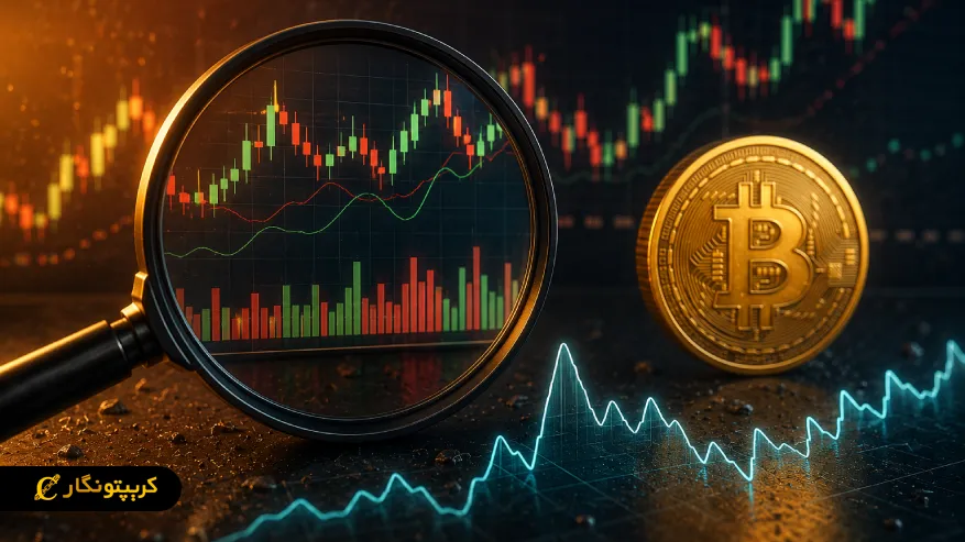 حجم معاملات و نوسان قیمت بیت کوین