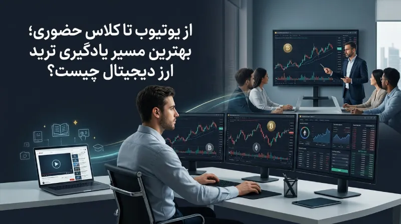 از یوتیوب تا کلاس حضوری؛ بهترین راه یادگیری ترید ارز دیجیتال چیست؟