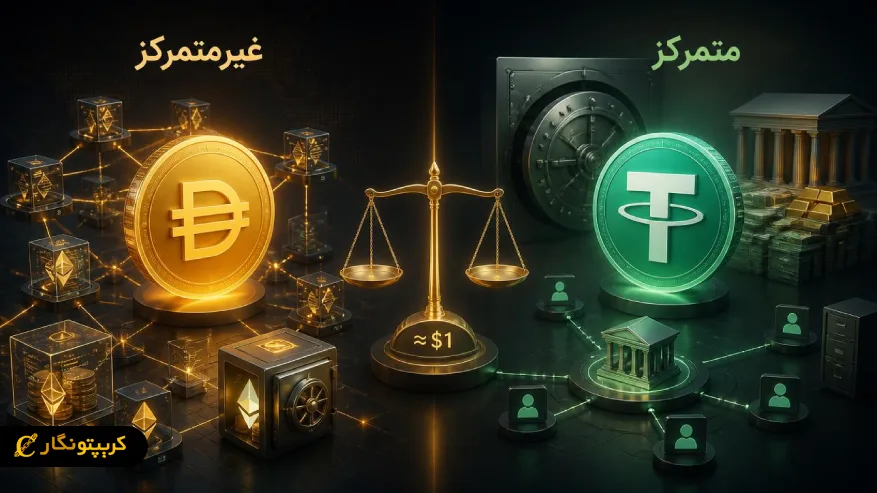 تفاوت ارز دیجیتال دای با تتر