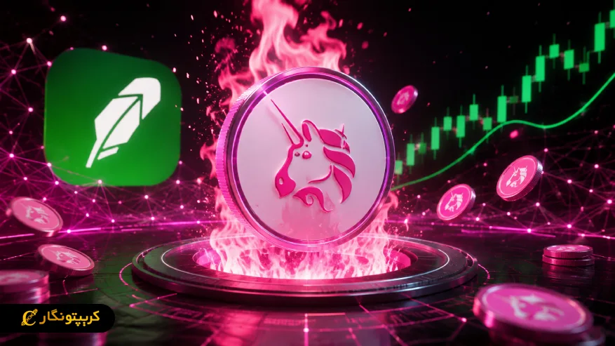 توکن سوزی UNI از یک میلیون دلار عبور کرد؛ رشد فعالیت Robinhood Chain