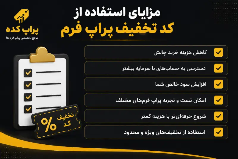 مزایای استفاده از کد تخفیف پراپ فرم