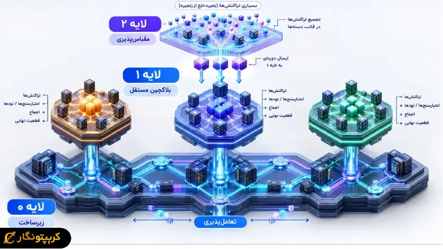 تفاوت لایه صفر بلاکچین