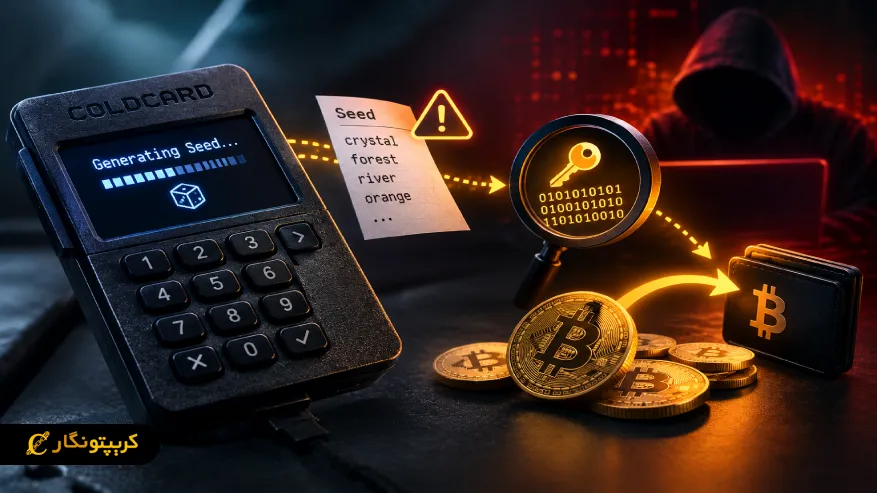 سرقت بیت کوین از COLDCARD به دلیل آسیب پذیری Seed