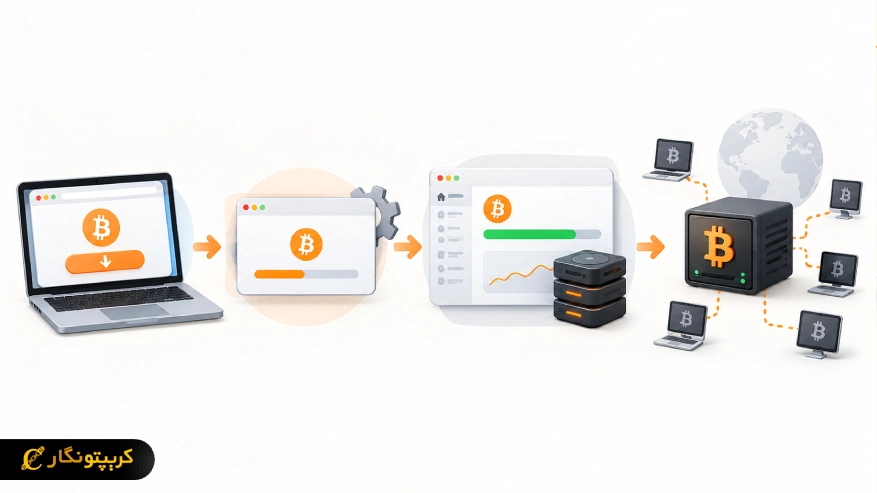 مراحل راه اندازی نود بیت کوین با Bitcoin Core