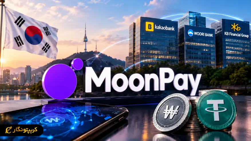 استیبل کوین MoonPay Korea. همکاری مون پی با ۳ بانک بزرگ کره جنوبی