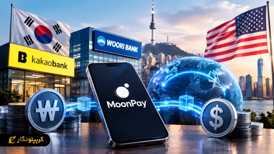 برنامه های استیبل کوین MoonPay Korea