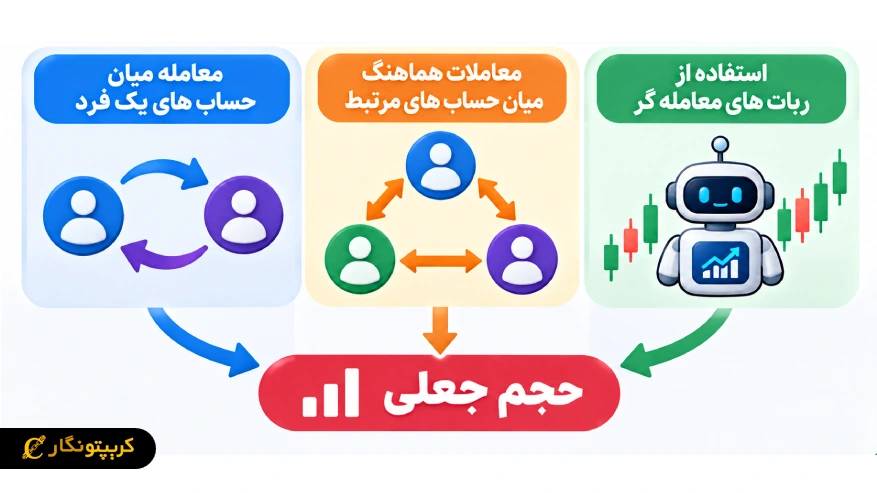 حجم جعلی در معاملات صوری