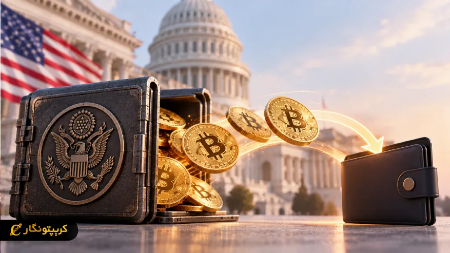 انتقال بیت کوین دولت آمریکا از کیف پول توقیف شده