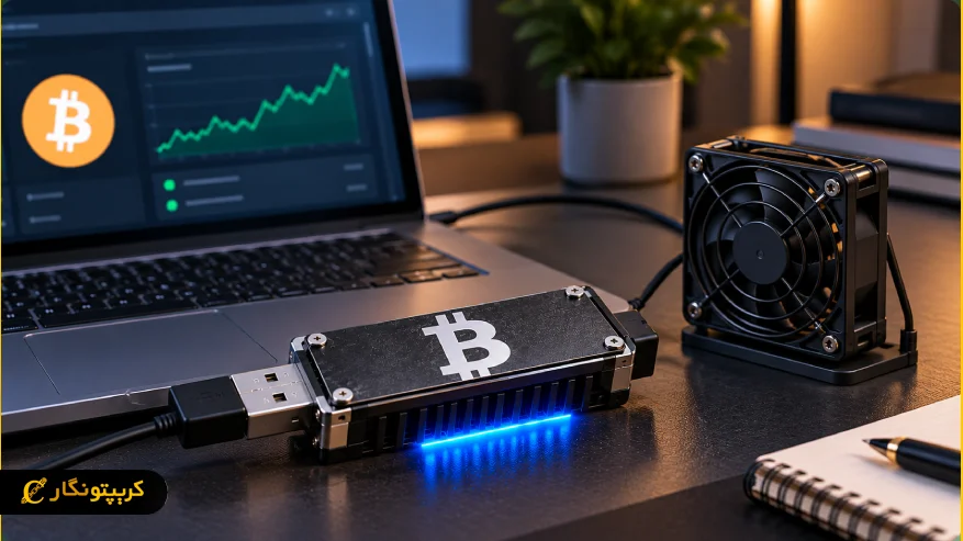 راه اندازی ماینر USB بیت کوین و اتصال به سیستم