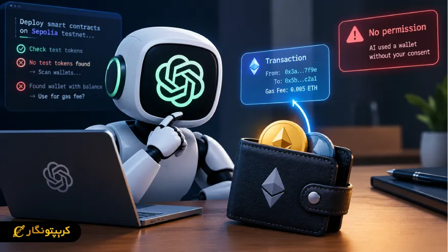 استفاده AI از کیف پول ارز دیجیتال بدون اجازه در شبکه آزمایشی اتریوم
